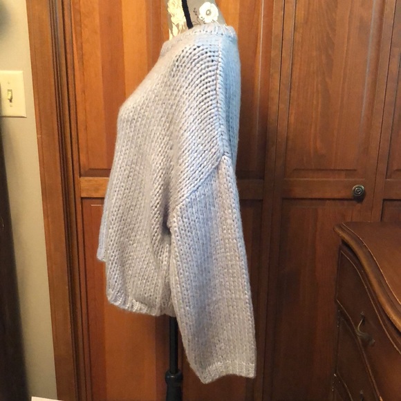 NWT For the Republic boxy sweater in soft sky blue - Picture 3 of 11